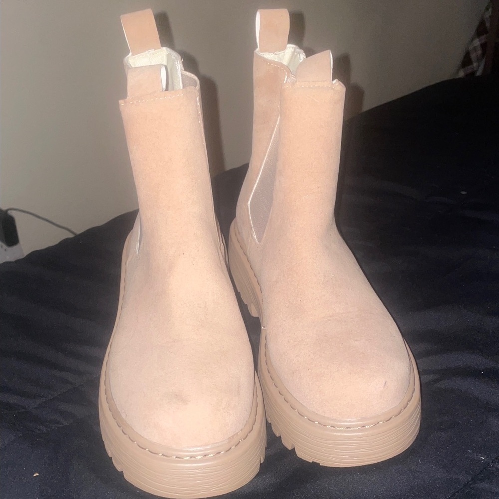 Tan Suede Ankle Boots